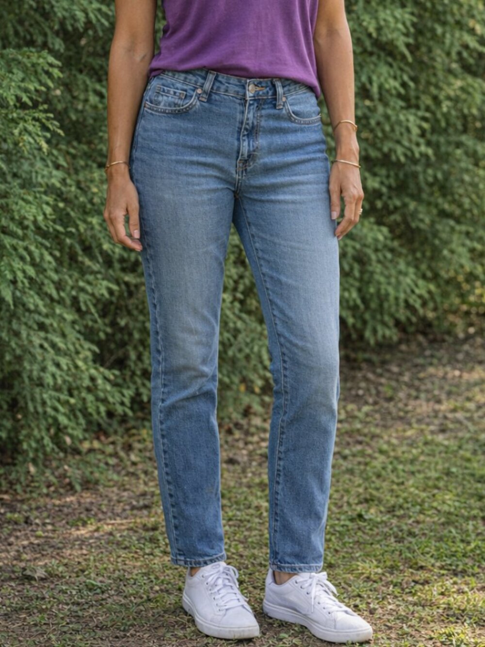 SZ 10 Petite High Waist Women's Pants St John's Bay Stretch Ladies Denim Jeans